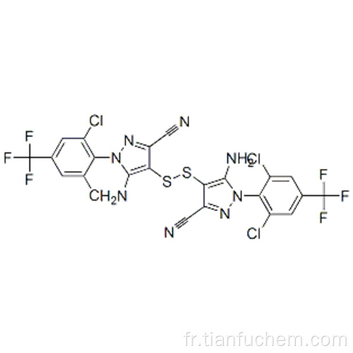 1H-pyrazole-3-carbonitrile, 4,4&#39;-dithiobis [5-amino-1- [2,6-dichloro-4- (trifluorométhyl) phényl] - CAS 130755-46-3